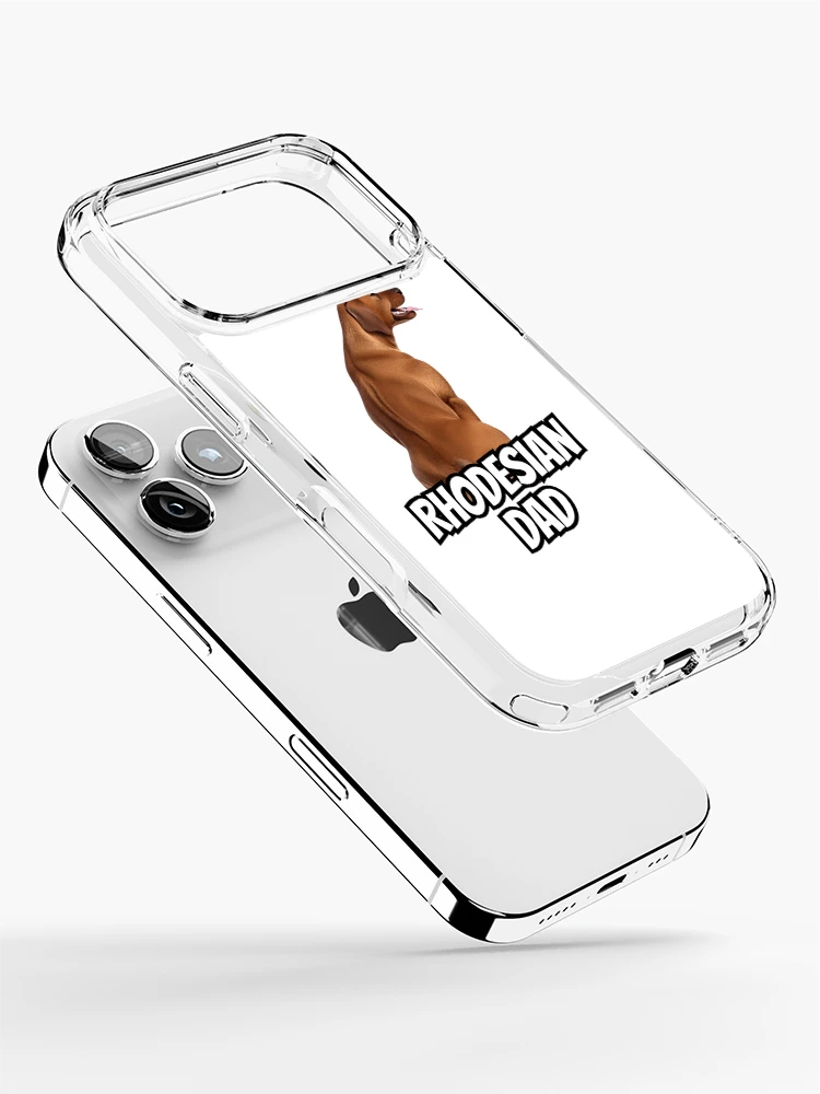 Thumbnail 2 of 5, iPhone Case, Rhodesian Dad - Animated 3d Rhodesian Ridgeback designed and sold by ChickNickStudio.