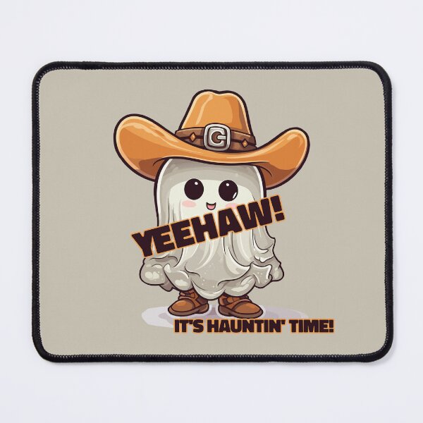 Item preview, Ghost Cowboys Yehaw Haunts - cartoon cute halloween designed and sold by EmeraldeaArt.