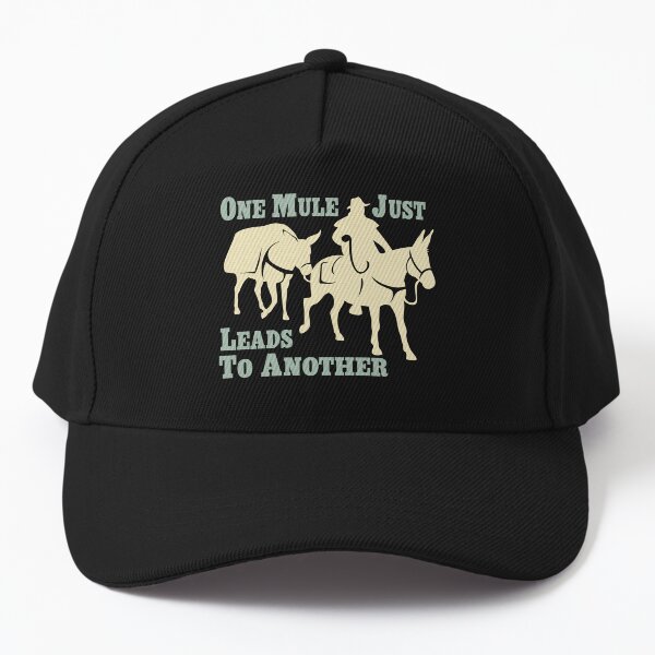 Item preview, One Mule Just Leads to Another | Mule Trail Riding | NickerStickers® on Redbubble designed and sold by NickerStickers.