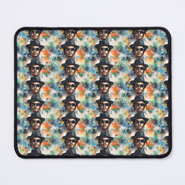 Item preview, Eazy-E Watercolor Pattern - Vintage Blue & Orange designed and sold by Retro-ArtDeco.
