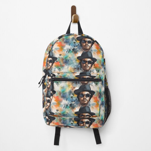 Item preview, Eazy-E Watercolor Pattern - Vintage Blue & Orange designed and sold by Retro-ArtDeco.