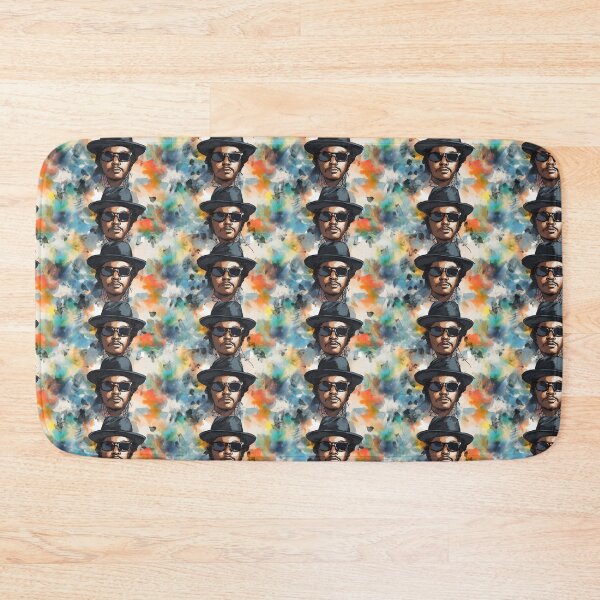 Artikelvorschau, Eazy-E Aquarellmuster – Vintage Blau und Orange entworfen und verkauft von Retro-ArtDeco.