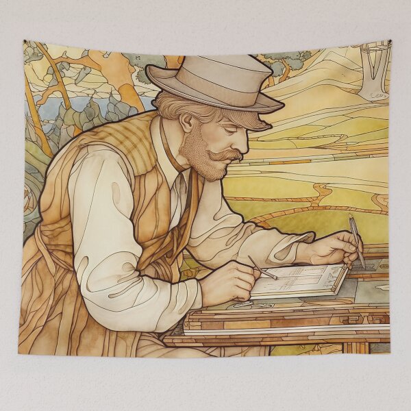 Item preview, Geologist drawing designed and sold by ComicsFactory.