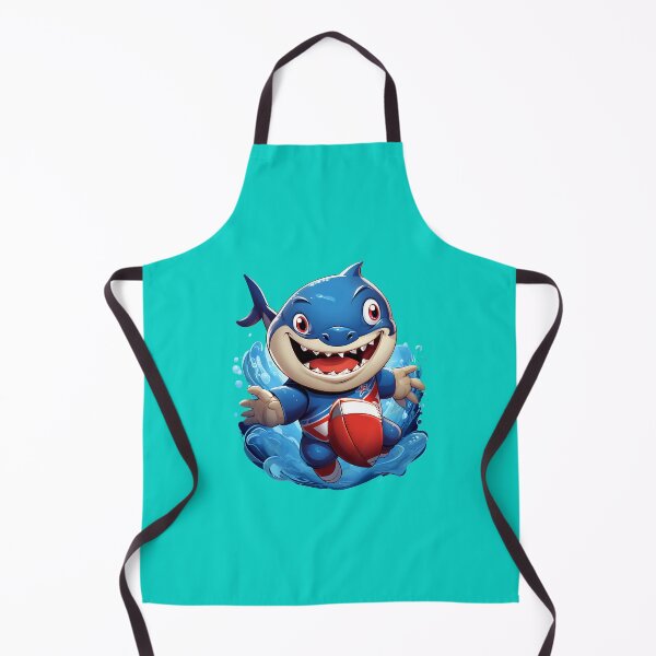 Item preview, Shark playing football designed and sold by AmalAhern.