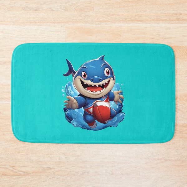 Item preview, Shark playing football designed and sold by AmalAhern.
