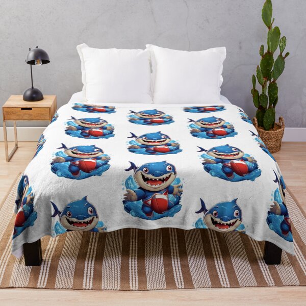 Item preview, Shark playing football designed and sold by AmalAhern.