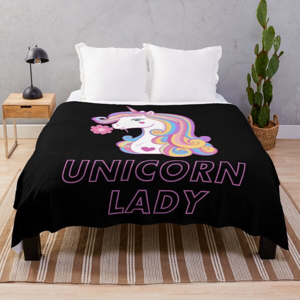 Item preview, Unicorn Lady - Magical Rainbow Unicorn designed and sold by DavidsDucks.