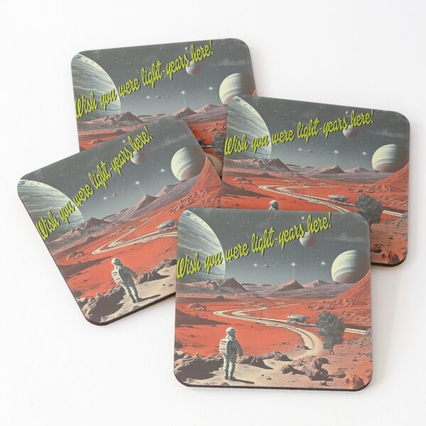 Item preview, Wish You Were Light-Years Here! Sci-Fi Postcard designed and sold by Brownpants.