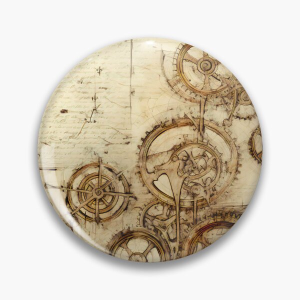 Item preview, Old Gears Drawings and Design on old Manuscript  designed and sold by BrandonArtWorld.