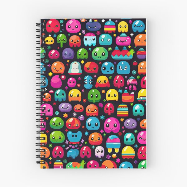 Item preview, Kawaii Cute Pixel Anime Emoji Pattern designed and sold by AeonAcademy.