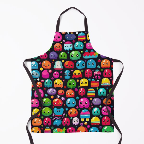 Item preview, Kawaii Cute Pixel Anime Emoji Pattern designed and sold by AeonAcademy.