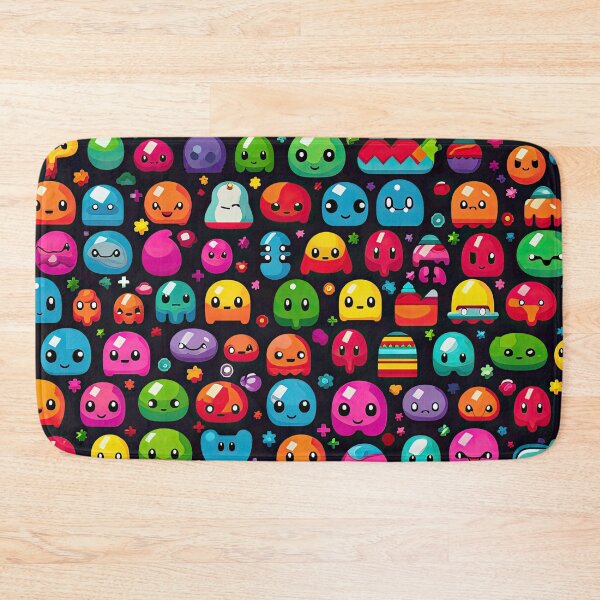 Item preview, Kawaii Cute Pixel Anime Emoji Pattern designed and sold by AeonAcademy.