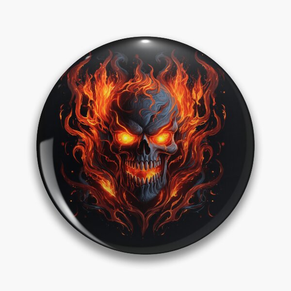 Item preview, Skull fire and flames designed and sold by RodoArtDs.