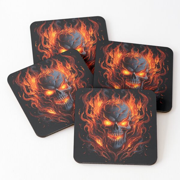 Item preview, Skull fire and flames designed and sold by RodoArtDs.