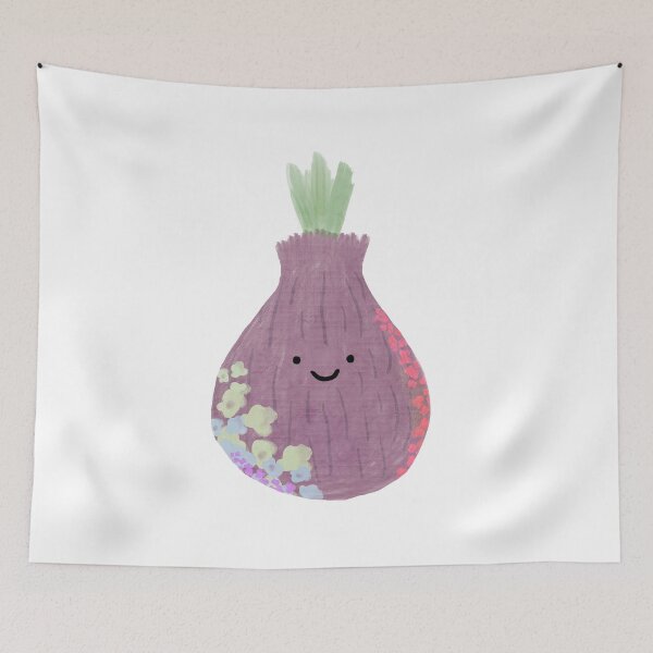 Item preview, Cute floral onion designed and sold by tinasartspace.