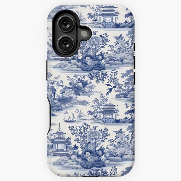 Aperçu de l'œuvre Chinoiseries bleues et blanches créée et vendue par YourPattern.