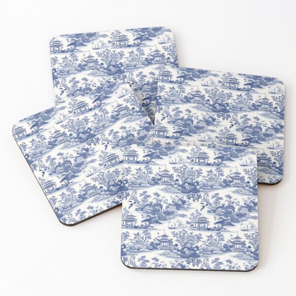 Item preview, Blue and White Chinoiserie designed and sold by YourPattern.