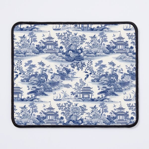 Item preview, Blue and White Chinoiserie designed and sold by YourPattern.