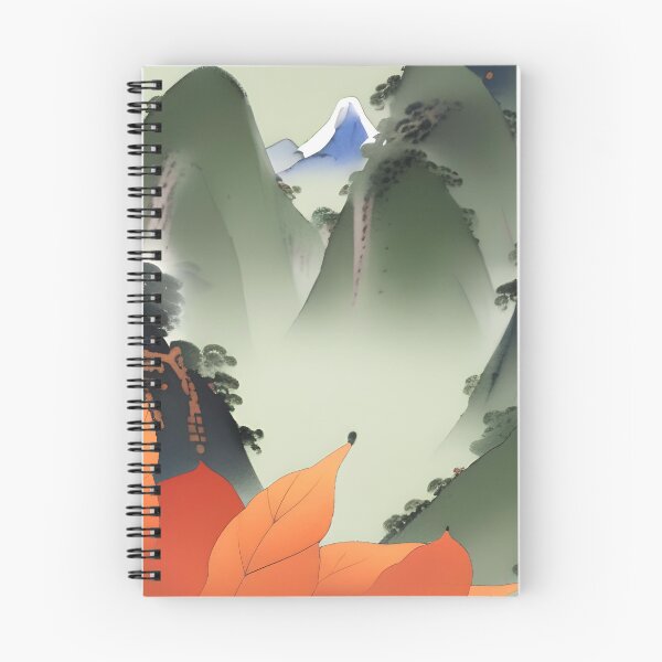 Aperçu de l'œuvre Montagnes orange créée et vendue par Rhmony.