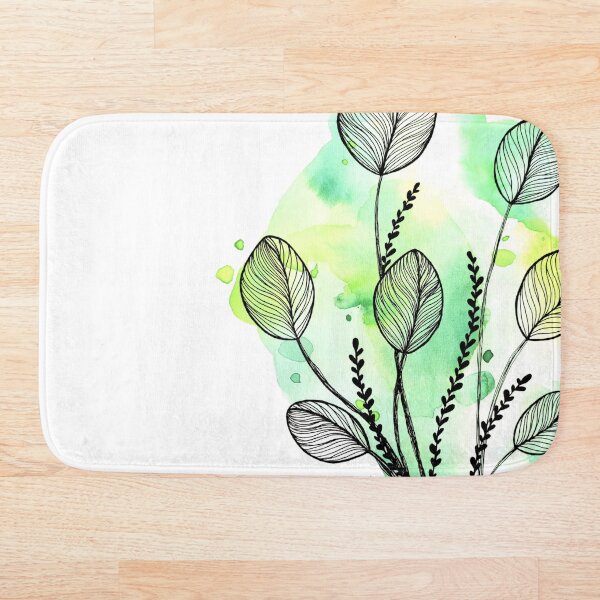 Item preview, Green Watercolor Seaweed designed and sold by BEATRIZKOBORI.
