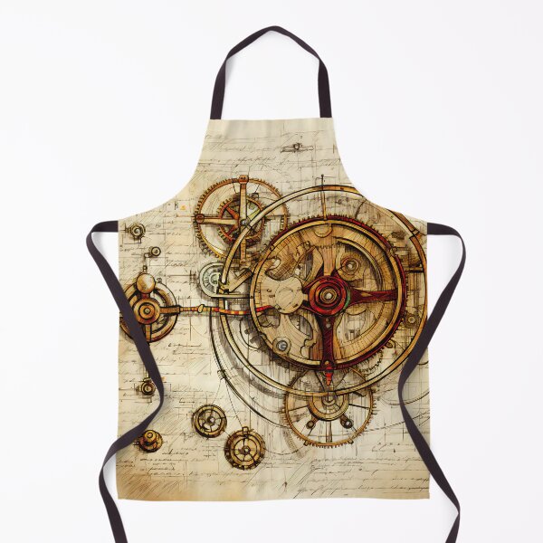 Item preview, Old Gears Drawings and Design on old Manuscript designed and sold by BrandonArtWorld.
