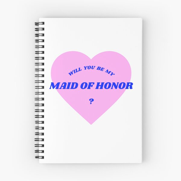 Item preview,  Maid of honor wedding bridal proposal moh blue and pink heart  designed and sold by mygparentsded.