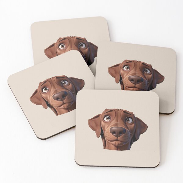 Artikelvorschau, Niedlicher Rhodesian Ridgeback mit zartem 3D-Gesicht animiert entworfen und verkauft von ChickNickStudio.