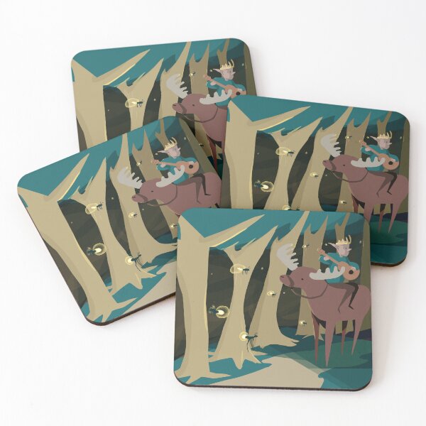 Item preview, Elf Prince on a Moose in the Forest designed and sold by Lumose.