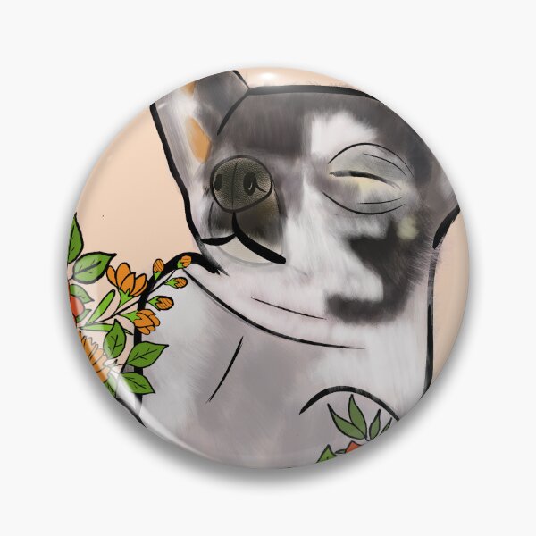 Item preview, Chihuahua in Flowers designed and sold by InkedEdges.