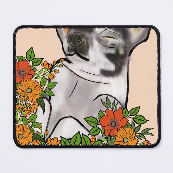 Item preview, Chihuahua in Flowers designed and sold by InkedEdges.