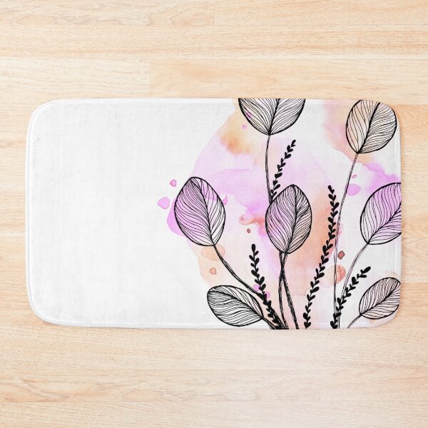 Item preview, Pink Watercolor Seaweed designed and sold by BEATRIZKOBORI.