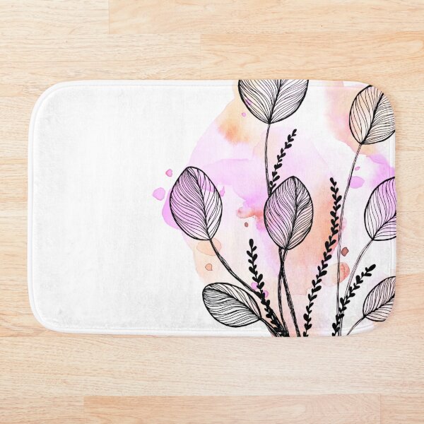 Item preview, Pink Watercolor Seaweed designed and sold by BEATRIZKOBORI.