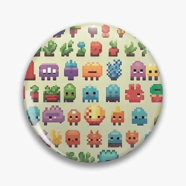 Item preview, Kawaii Cute Pixel Cactus Anime Pattern designed and sold by AeonAcademy.