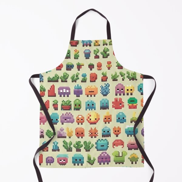 Item preview, Kawaii Cute Pixel Cactus Anime Pattern designed and sold by AeonAcademy.