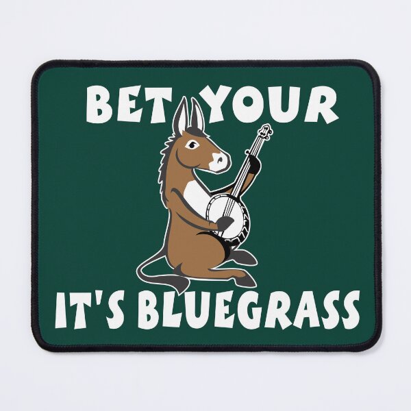 Item preview, Bluegrass Banjo Playing Burro Donkey | NickerStickers® on Redbubble designed and sold by NickerStickers.