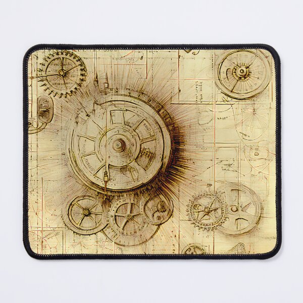 Item preview, Old Gears Drawings and Design on old Manuscript  designed and sold by BrandonArtWorld.