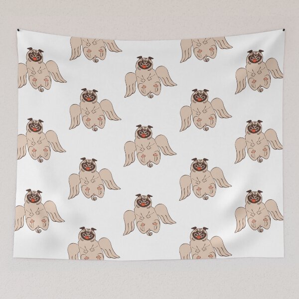 Item preview,  Cute Angel Pug  designed and sold by khachiche.