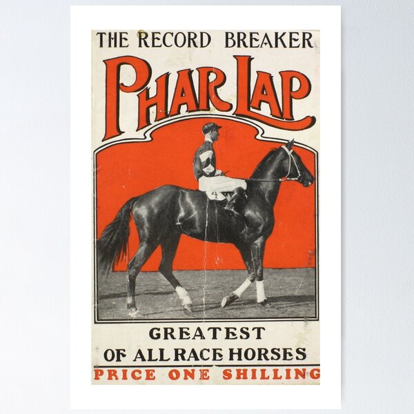 Artikel-Vorschau von Phar Lap – Australiens größtes Rennpferd, designt und verkauft von TeeGeeTees.