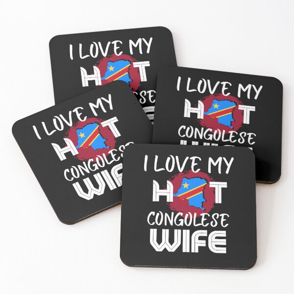 Item preview, I Love My Hot Congolese Wife Husband designed and sold by Furahisha.
