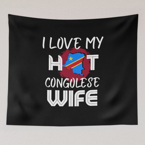 Item preview, I Love My Hot Congolese Wife Husband designed and sold by Furahisha.