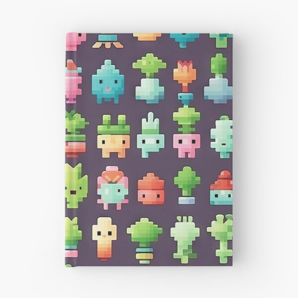 Item preview, Kawaii Cute Pixel Cactus Anime Pattern designed and sold by AeonAcademy.