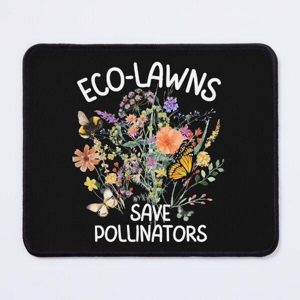Item preview, Eco-Lawns Save Pollinators Colorful Garden Design designed and sold by EarthArtDesigns.