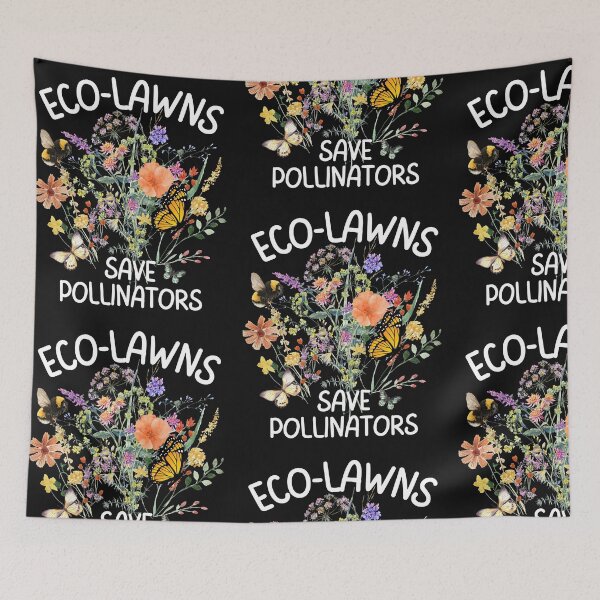 Item preview, Eco-Lawns Save Pollinators Colorful Garden Design designed and sold by EarthArtDesigns.