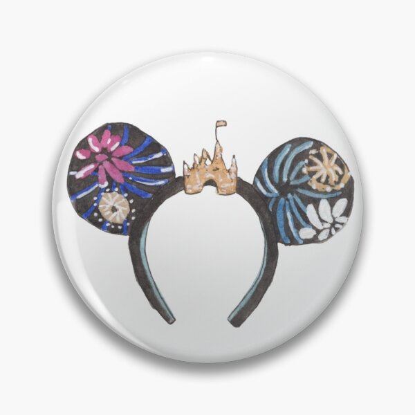 Item preview, Watercolor Minnie Ears: Firework Castle designed and sold by elizabethhomme.