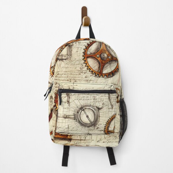 Item preview, Old Gears Drawings and Design on old Manuscript designed and sold by BrandonArtWorld.