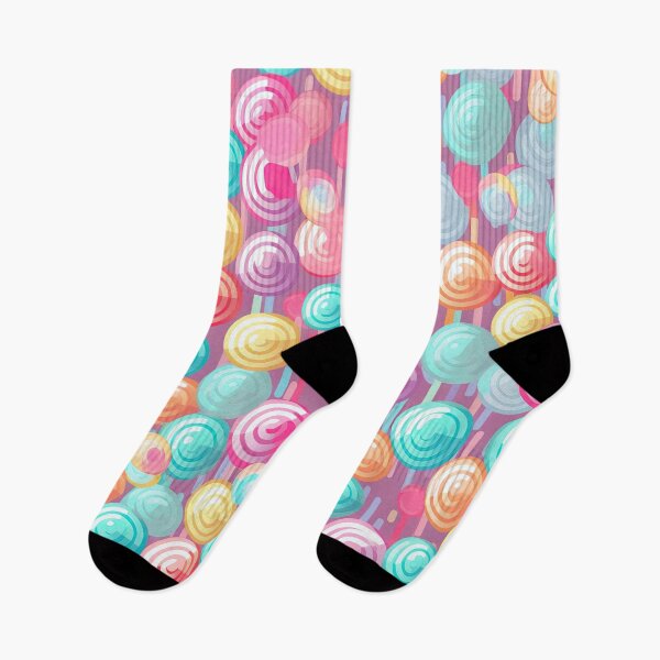 Item preview, Kawaii cute colorful lollipop pattern designed and sold by AeonAcademy.