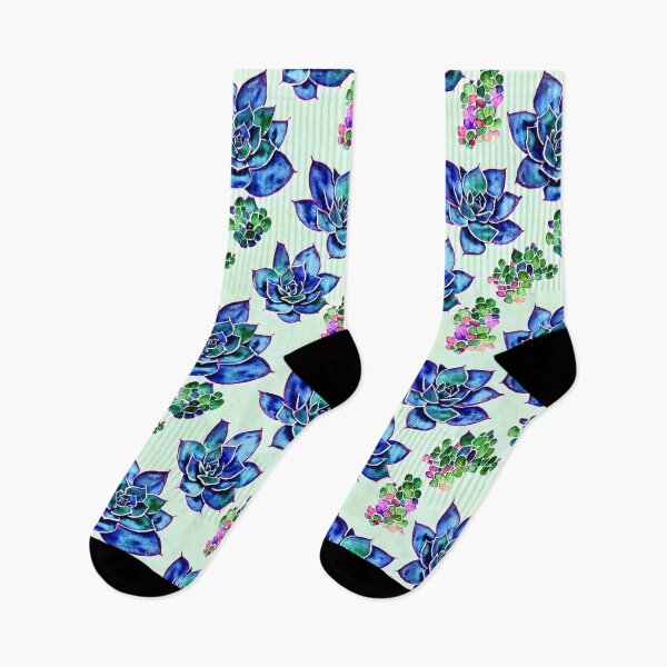 Item preview, Beautiful Blue and Green Succulents with Foliage designed and sold by WallabyJelly.