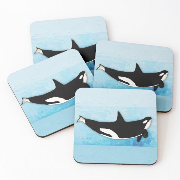 Item preview, Killer Beauty Orca Whale Coastal Art designed and sold by Sharon Cummings Art.