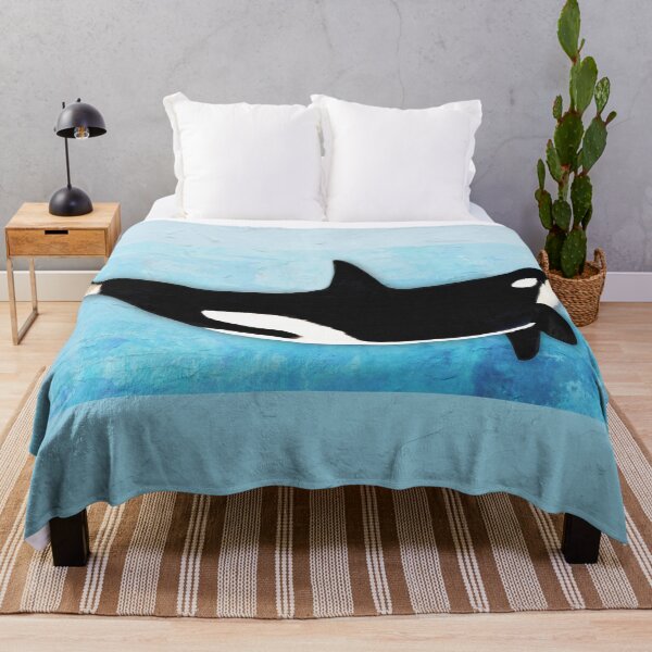 Item preview, Killer Beauty Orca Whale Coastal Art designed and sold by Sharon Cummings Art.