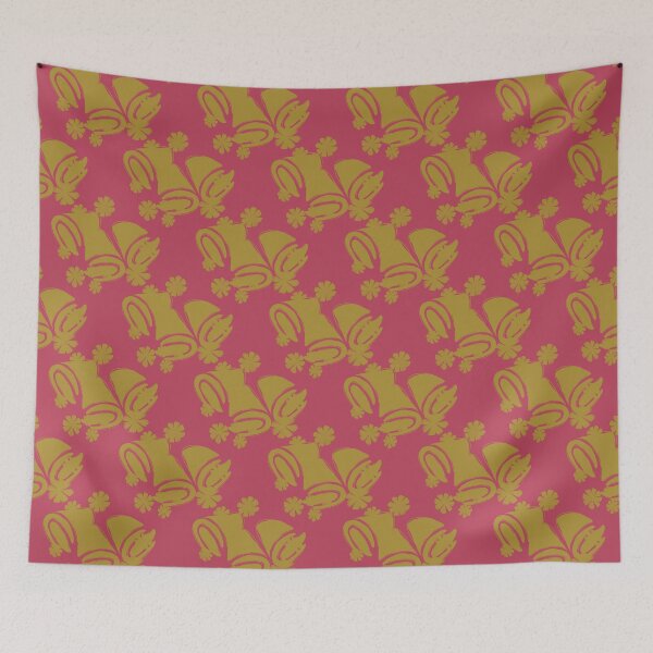 Item preview, Yellow and Pink Floral Bell Pattern  designed and sold by Artistestella.